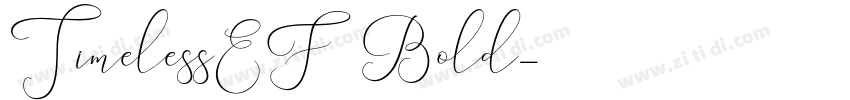 TimelessEF Bold字体转换